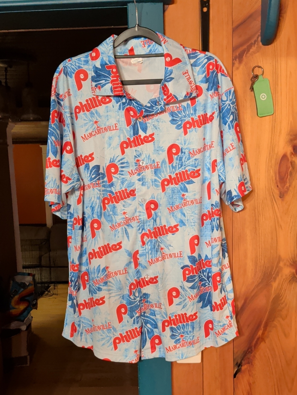 Margaritaville Phillies Button Down Shirt, Brand New, Size Medium.